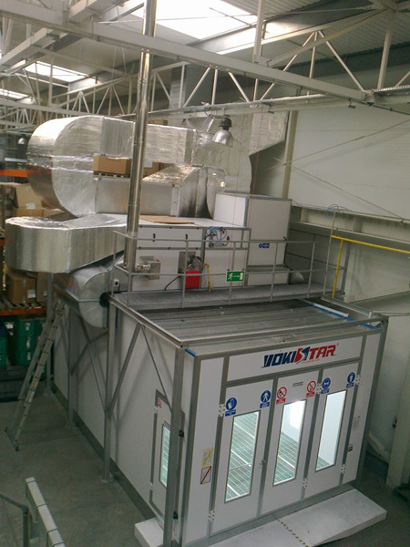 TOP SET VENTILATION CAR SPRAY BOOTH