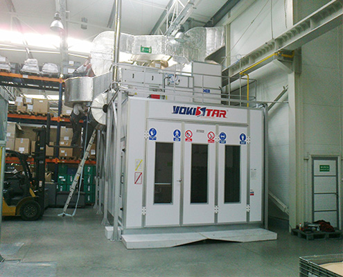 Roof Machine Set Spray Booth